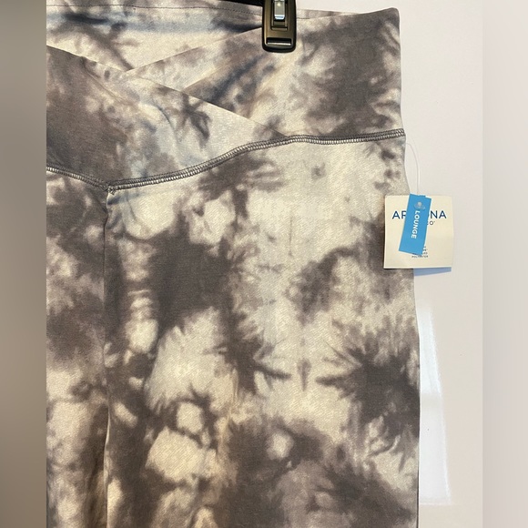 Arizona Tie Dye Lounge Leggings Girl’s XXL Gray Crossover Waist - Picture 2 of 3